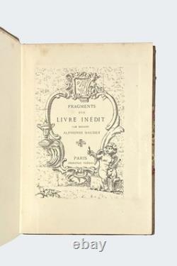 Julia DAUDET-Fragments of an Unpublished Book, 1884-EO-DEDICATION & AUTOGRAPH LETTER