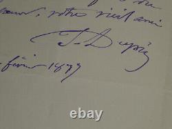 Julien DUPRÉ AUTOGRAPH LETTER SIGNED TO Dear Madeleine 1897 2 pages