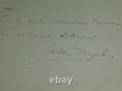 Julien DUPRÉ SIGNED AUTOGRAPH LETTER Exhibition 1903