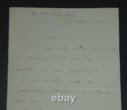 Julien DUPRÉ SIGNED AUTOGRAPH LETTER Exhibition 1903