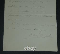 Julien DUPRÉ SIGNED AUTOGRAPH LETTER Exhibition 1903