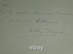 Julien Dupré Signed Autograph Letter Exhibition 1903