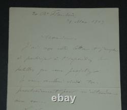 Julien Dupré Signed Autograph Letter Exhibition 1903
