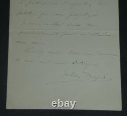 Julien Dupré Signed Autograph Letter Exhibition 1903