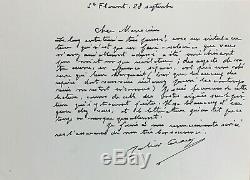 Julien Gracq Correspondence With Michel Bulteau 12 Autograph Letters Signed