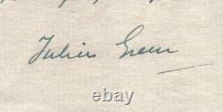 Julien Green Signed Autograph Letter to La Table Ronde, François Mauriac, 1946