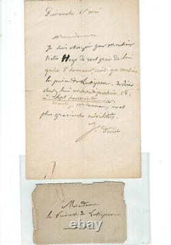 Juliette Drouet / Victor Hugo Autograph Signed 15 May 1881