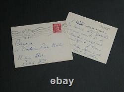 Juliette & Marcel ACHARD SIGNED AUTOGRAPH LETTERS TO LHOSTE 1950