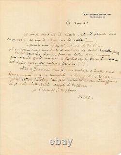 Kees VAN DONGEN Handwritten letter signed to his mistress Léa JACOB