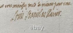 King Louis XVIII Autographed Signed Letter Revolution, Assignats. 1790