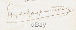 L53-guy De Maupassant Autograph Letter Signed-1879-1882