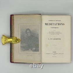 LAMARTINE Alphonse de Complete Works, First Edition accompanied by an autograph letter
