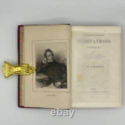 LAMARTINE Alphonse de Complete Works, First Edition accompanied by an autograph letter