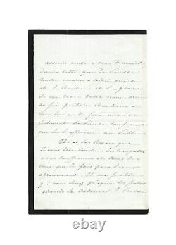 LAMARTINE Valentine de LAMARTINE / Signed Autograph Letter / Memoir / Poetry