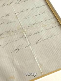 LAMARTINE signed autograph quatrain - Romanticism poetry Château du Bouilh