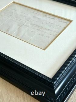 LAMARTINE signed autograph quatrain - Romanticism poetry Château du Bouilh