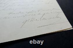 LANNES DE MONTEBELLO Gustave Olivier - SIGNED AUTOGRAPH LETTER, 1866