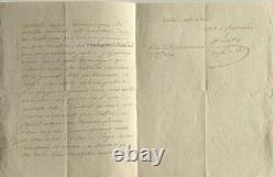 LEYRIS (Augustin Jacques) 1762-1840 deputy of Gard, signed autograph letter