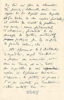 LE CORBUSIER Autographed Letter. The High Principles of Architecture