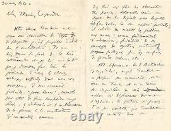 LE CORBUSIER Autographed Letter. The High Principles of Architecture