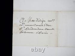 LOUIS XVI handwritten letter signed Chaillou right of alienage 1783