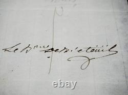 LOUIS XVI handwritten letter signed by Breteuil Archbishop 1784
