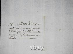 LOUIS XVI handwritten letter signed by Breteuil Archbishop 1784