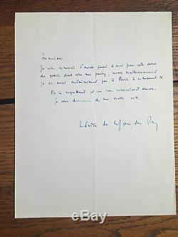 La Tour Du Pin (patrice). 8 Autograph Letters Signed, Undated