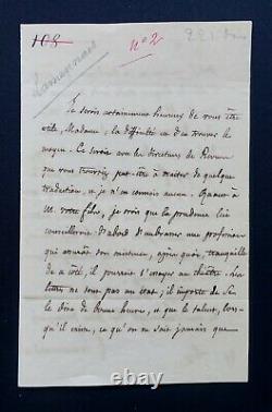Lamennais Félicité (de) Carte Lettre Autographe Signed In Eugenie Niboyet