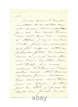 Laure Cinti-damoreau / Signed Autograph Letter / Theatre / Rossini / Meyerbeer