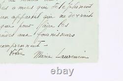 Laurencin Signed Autograph Letter To Joë Bousquet Manuscrit Autographe 1933