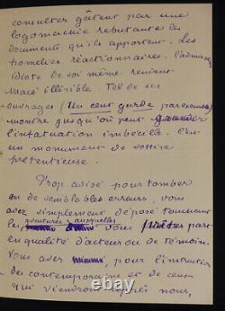 Laurent TAILHADE, Poet SIGNED AUTOGRAPH LETTER OF 4 PAGES, 1899