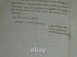 Lautour Duchalit Signed Autograph Letter French Revolution 1792