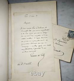 Leconte de Lisle Signed Autograph Letter, Beau Chagrin, Ancient Poems