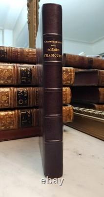 Leconte de Lisle Signed Autograph Letter, Morocco Leather Binding, Tragic Poems