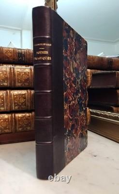 Leconte de Lisle Signed Autograph Letter, Morocco Leather Binding, Tragic Poems