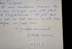 Leduc Violet Autography Letter Signed In Adriana Salem, 1960