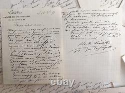 'Lénéka André: 15 handwritten autographed letters signed by the playwright from 1891 to 1919'