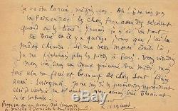 Leo Larguier Autograph Letter Signed In The Aftermath Of The 1918 Armistice