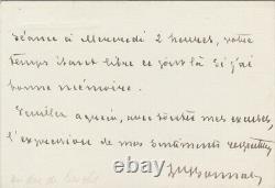 Léon Bonnat Signed Autograph Letter To Albert De Broglie