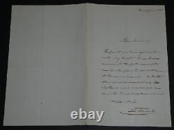 Léon Foucault, Physicien Belle Letter Autographe D'amitie Signée, Paris, 1865