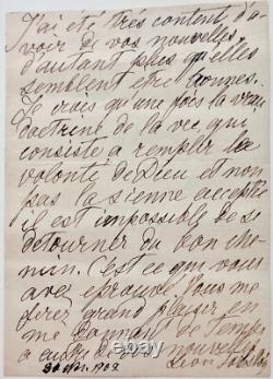 Léon TOLSTOY Rare signed autograph letter (1902)