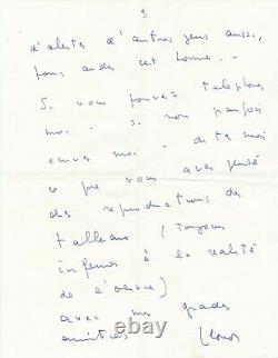 Leonor Fini And The Life Of His Cats. 9 Pages Autograph Letter Signed