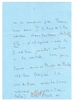Leonor Fini / Signed Autograph Letter / About her painting / Books / Honors