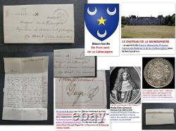 Letter 1828 to Count de La Guibourgère / signed Dugué, Victor Hugo family godfather
