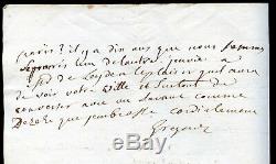 Letter Autograph Signed By Abbe Gregoire 1802, Batavie, Desèze