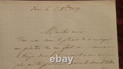 Letter Autograph Signed E. Boetzel. Burner Painter. 1871