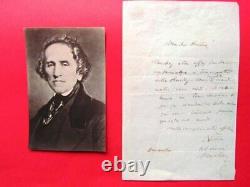 Letter Autograph Signee De Meyerbeer A Dumas 1832