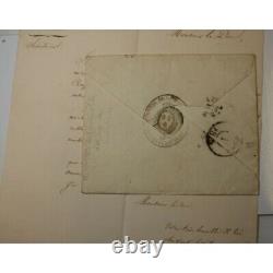 Letter From Maison Du Roi 1825 Fine Arts Signed Sosthène Rochefoucauld + Envelope