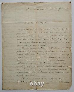 Letter Signed By Lieutenant Séré De Rivers Toulon August 1842